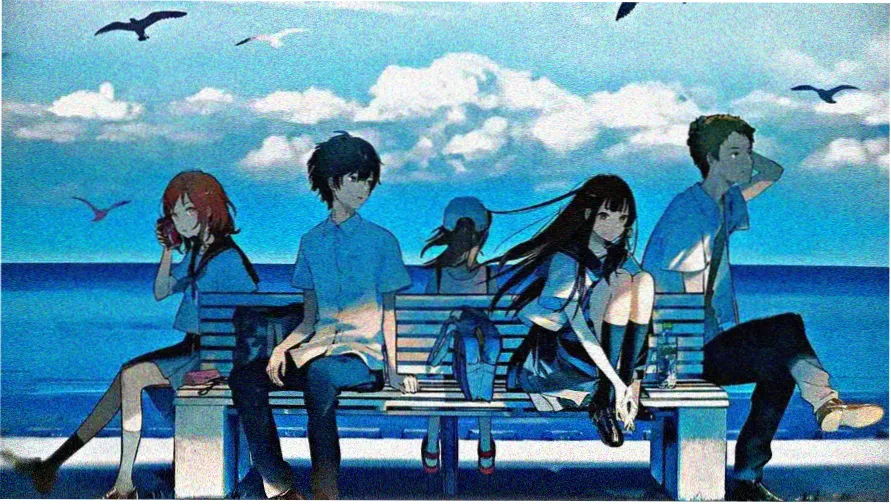 芦苇荡白露时节水位线与刻度杆对照画面